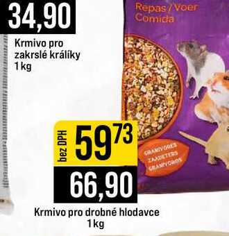 Krmivo pro zakrslé králíky 1 kg