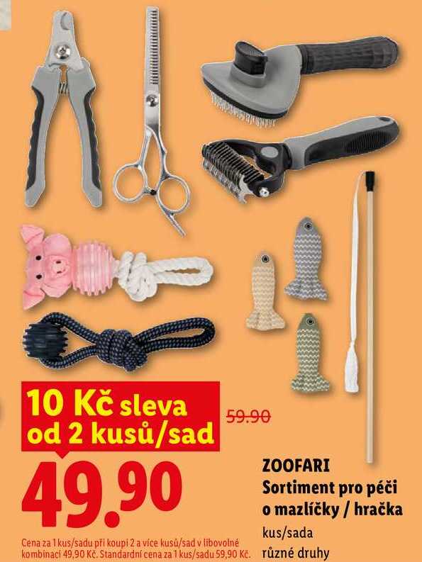 ZOOFARI Sortiment pro péči o mazlíčky / hračka, kus/sada 
