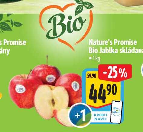  Nature's Promise Bio Jablka skládaná 1 kg