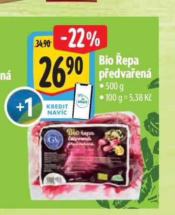 Bio Řepa předvařená 500 g