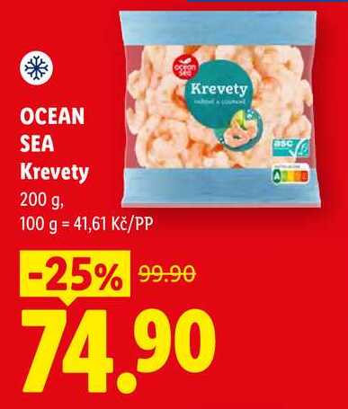 OCEAN SEA Krevety, 200 g
