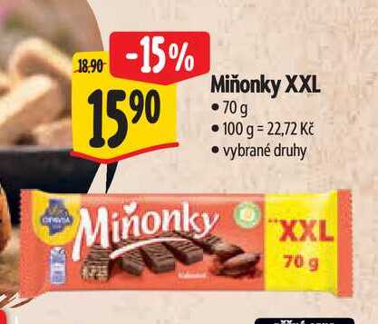 Miňonky XXL 70 g