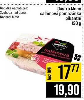 Gastro Menu salámová pomazánka pikantní 120 g