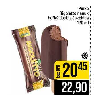 Pinko Rigoletto nanuk hořká double čokoláda 120 ml