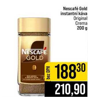 Nescafé Gold instantní káva Original Crema 200 g