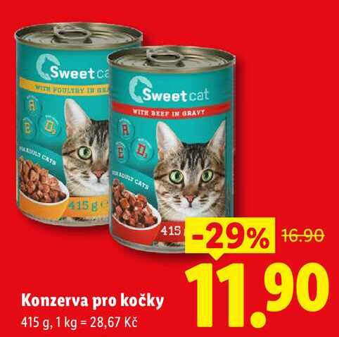 Konzerva pro kočky, 415 g