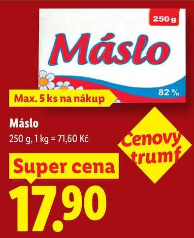 Máslo, 250 g