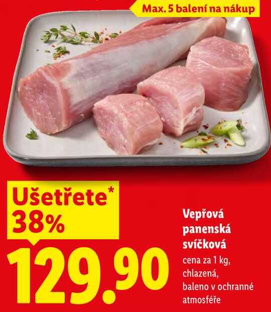 Vepřová panenská svíčková, cena za 1 kg