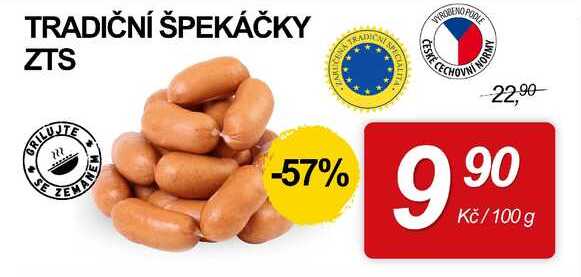 TRADIČNÍ ŠPEKÁČKY ZTS, 100 g 