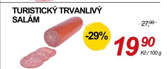 TURISTICKÝ TRVANLIVÝ SALÁM, 100 g