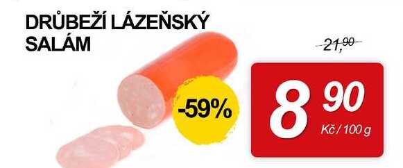 DRŮBEŽÍ LÁZEŇSKÝ SALÁM, 100 g 