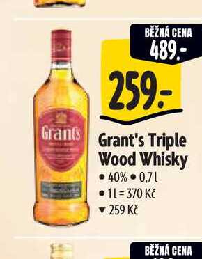 Grant's Triple Wood Whisky 0,7 l