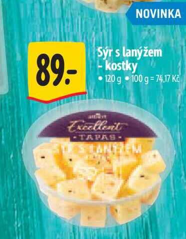 Sýr s lanýžem kostky 120 g