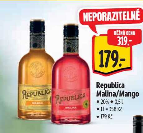 REPUBLICA Malina/Mango 0,5 l