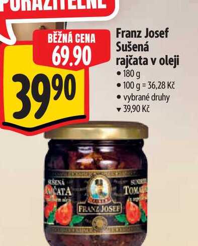   Franz Josef Sušená rajčata v oleji  180 g