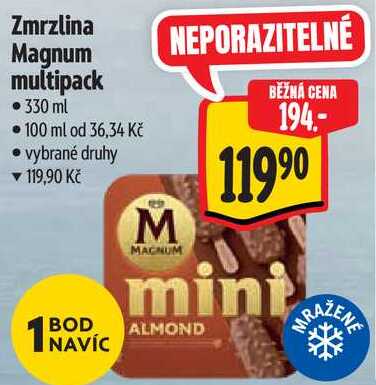 Zmrzlina Magnum multipack, 330 ml