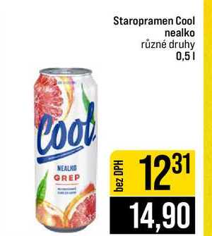 Staropramen Cool nealko různé druhy 0,5l