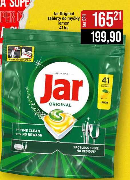 Jar Original tablety do myčky lemon 41 ks 