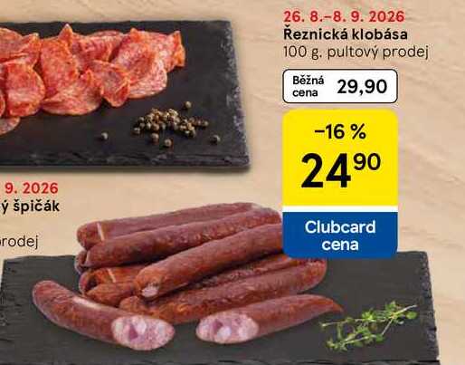Řeznická klobása, 100 g