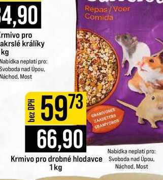 Krmivo pro drobné hlodavce 1kg