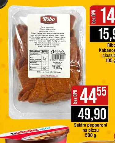 Salám pepperoni na pizzu 500 g