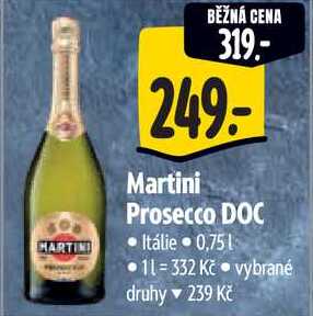 Martini Prosecco DOC, 0,75 l
