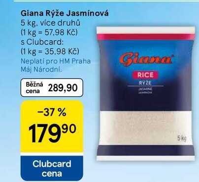 Giana Rýže Jasmínová, 5 kg, více druhů