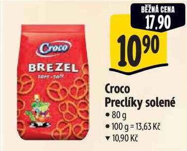 Croco Preclíky solené, 80 g