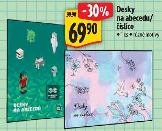 Desky na abecedu/číslice
