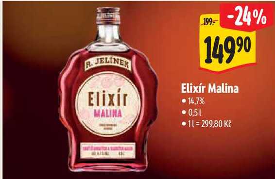 Elixír Malina, 0,5 l