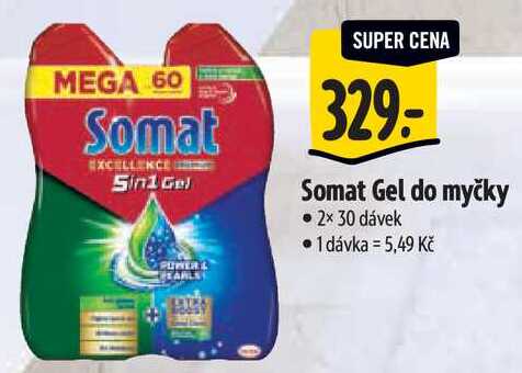 Somat Gel do myčky, 2x 30 dávek 