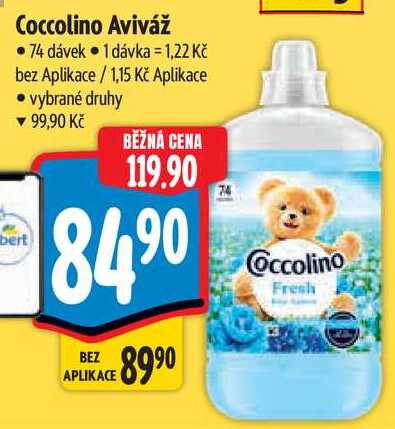 Coccolino Aviváž, 74 dávek 