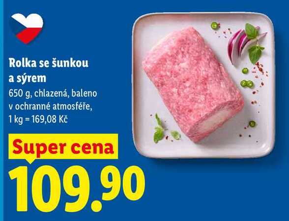 Rolka se šunkou a sýrem, 650 g