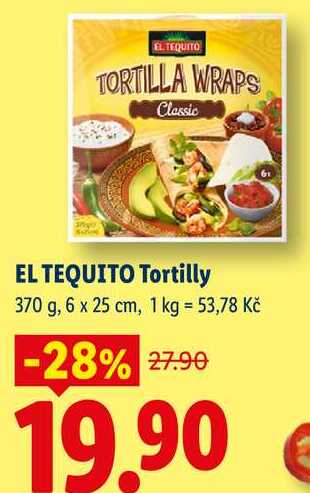EL TEQUITO Tortilly, 370 g
