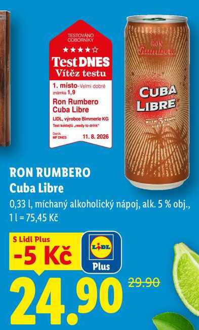 RON RUMBERO Cuba Libre, 0,33 l