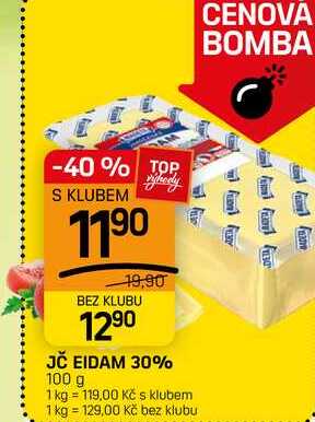 JČ EIDAM 30% 100 g