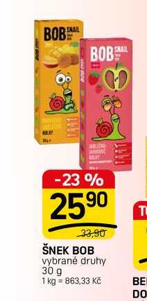 ŠNEK BOB vybrané druhy 30 g