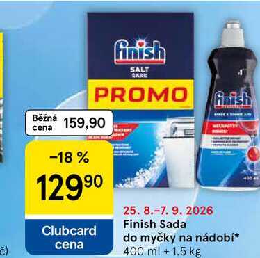 Finish Sada do myčky na nádobí, 400 ml + 1.5 kg