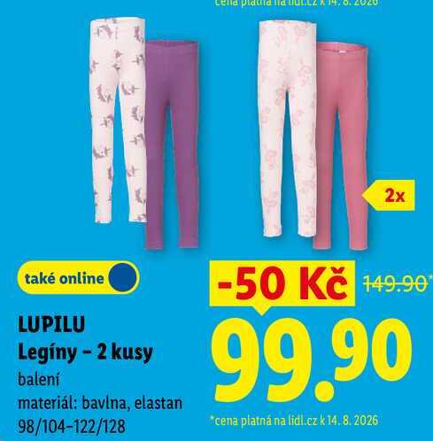  LUPILU Legíny - 2 kusy