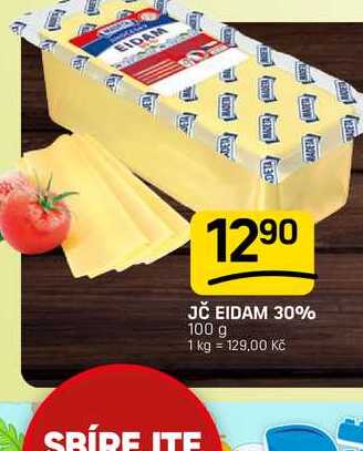 JČ EIDAM 30% 100 g