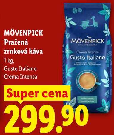 Mövenpick Pražená káva zrnková, 1 kg