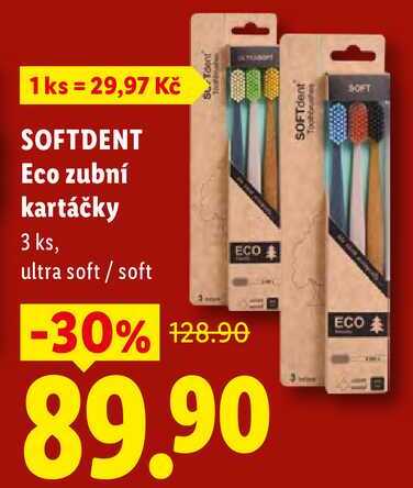 SOFTDENT Eco zubní kartčky, 3 ks 