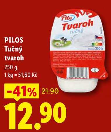 PILOS Tučný tvaroh, 250 g