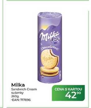 Milka Sandwich Cream sušenky 260g