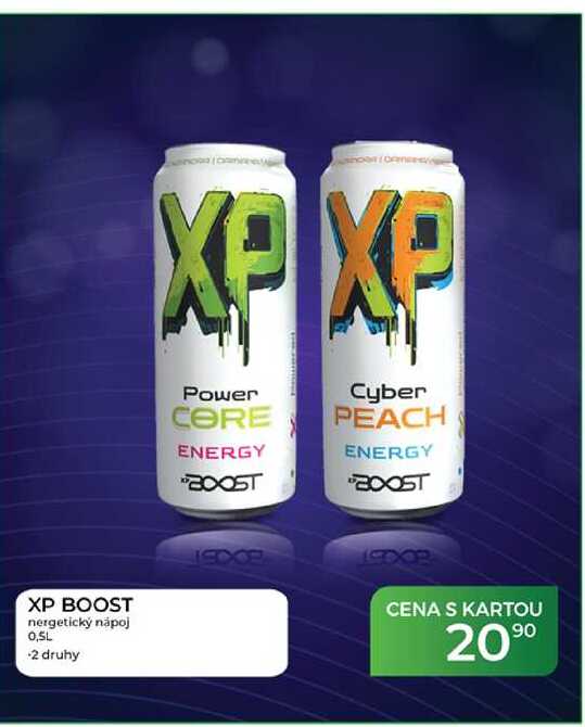 XP BOOST energetický nápoj 0,5L -2 druhy