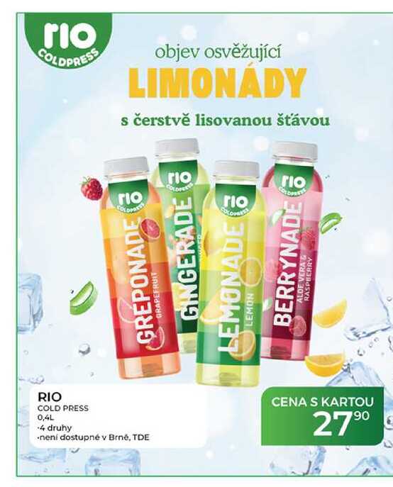 RIO COLD PRESS 0,4L 4 druhy