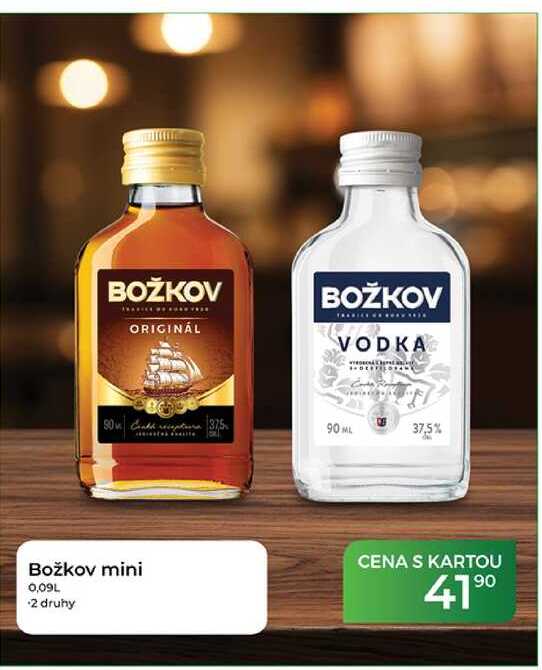 Božkov mini 0,09L 2 druhy
