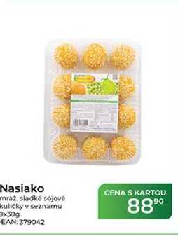 Nasiako mraž. sladké sójové kuličky v sezamu 9x30g