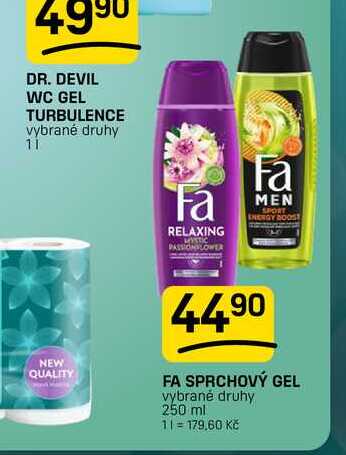 FA SPRCHOVÝ GEL vybrané druhy 250 ml
