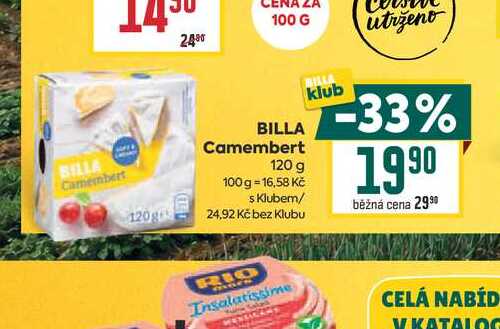 BILLA Camembert 120 g